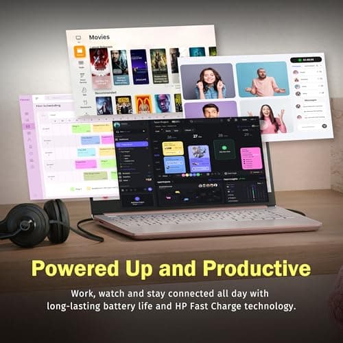 HP Stream 14" HD Laptop, Intel Processor N150, 4GB RAM, 128GB UFS, Intel Graphics, Webcam, Wi-Fi 6, Long Battery Life, Copilot, Windows 11 S, Gold (Renewed) — view 4