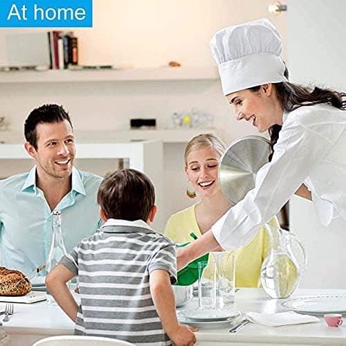 Chef Hat,Adult Premium Adjustable Elastic Baker Kitchen Cooking Chef Cap White — view 5