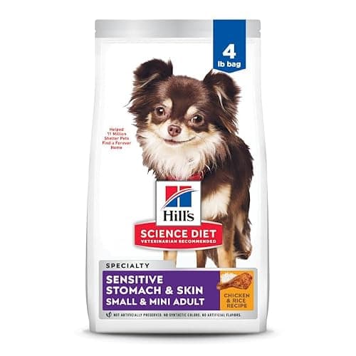 Hill's Science Diet Adult Sensitive Stomach & Skin Small & Mini Dry Dog Food, Chicken, 4 lb. Bag (Updated Formula) — view 4
