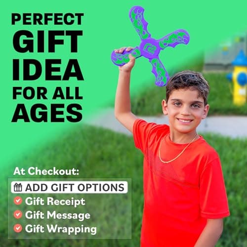 Foam Boomerang - Fun Outdoor Summer Gift for Kids All Ages - Easy to Use, Soft & Safe - 2026 Top Beach Toy - Indoor Outdoor Toys for Kids Ages 3 4 5 6 7 8 9 10 11 12 + Year Old Gifts for Girls — view 4