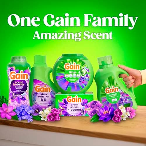Gain Liquid Laundry Detergent, Moonlight Breeze Scent, Freshness + Odour Fighting, Laundry Detergent Liquid Soap, 107 loads, 4.5L — view 7