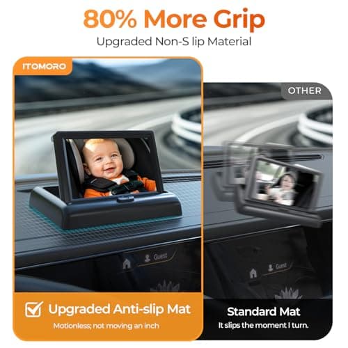 Itomoro Baby Car Camera, View Infant in Rear Facing Seat with Wide Crystal Clear View,360° Rotation Plug and Play Easy Install car camera for baby 1080p — view 2