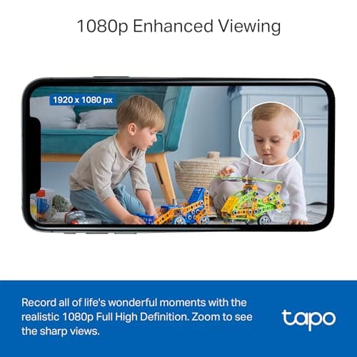 Tapo 1080P Indoor Wired Security Camera - Works as a Baby Monitor & Pet Camera, Motion Detection, 2-Way Audio, Siren, Night Vision, Subscription-Free Local Storage or Optional Cloud, C101 — view 2