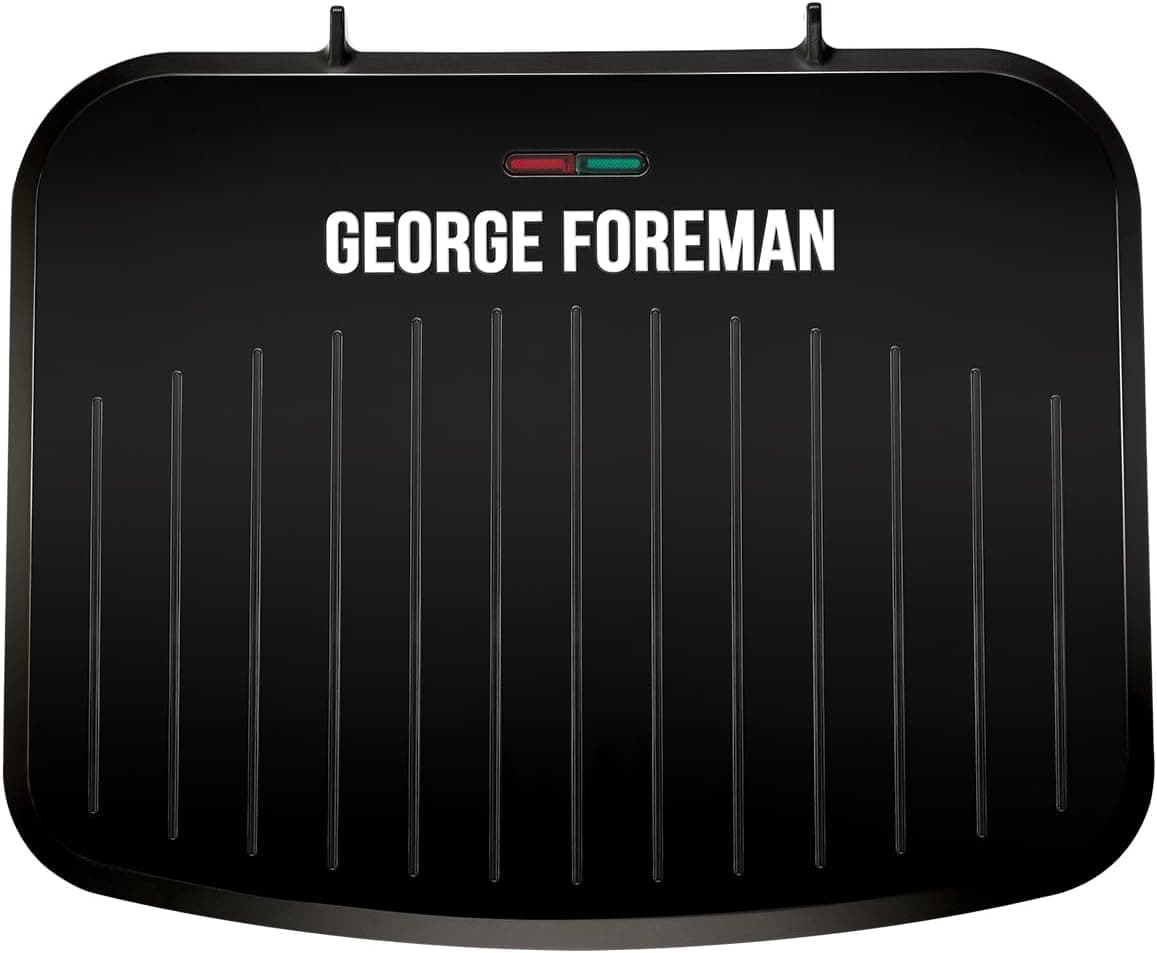 George Foreman Medium Electric Fit Grill [Non stick, Healthy, Griddle, Toastie, Hot plate, Panini, BBQ, Energy saving, Vertical storage, Easy clean, Drip tray, Ready to cook light] Black, 1630W 25810 — view 5