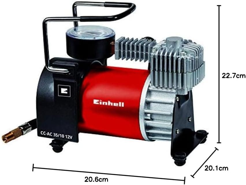 Einhell Compresor de automoción CC-AC 35/10 12V (presión de trabajo de 10 bar, manguera de 1,5 m) talla única — view 8