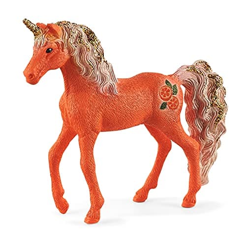 Schleich bayala, Unicorn Toys, Unicorn Gifts for Girls and Boys 5-12 Years Old, Orange Unicorn Foal