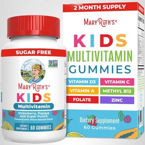 MARYRUTH'S Kids Vitamins | Multi | Sugar Free | 2 Month Supply | Kids Multivitamin Gummies for Ages 2+ | Vegan | Only 1 Gummy a Day | 60 Count — view 9