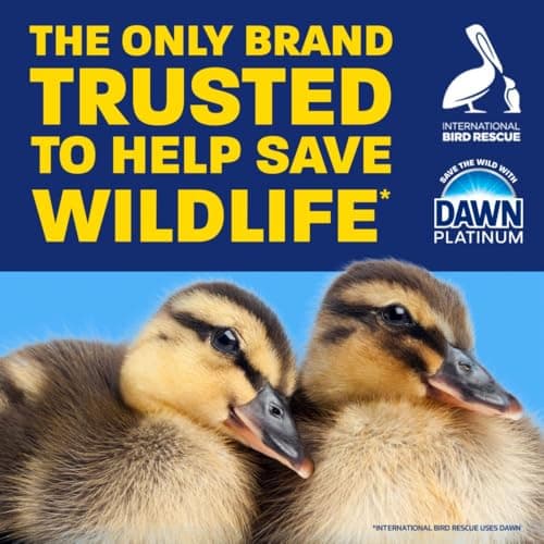 Dawn Platinum EZ-Squeeze Dish Soap Liquid, Dishwashing Liquid, Grease Removal, Upside Down Bottle, Fresh Rain, 3x535 mL, 3ct Bundle — view 3