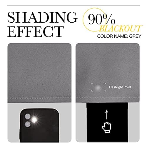 NICETOWN Gray Blackout Curtains for Bedroom 84 inches Long - Thermal Drapes Grommet Room Darkening Light Blocking Curtains Window Treatments for Living Room (2 Panels, W52 x L84, Grey) — view 8