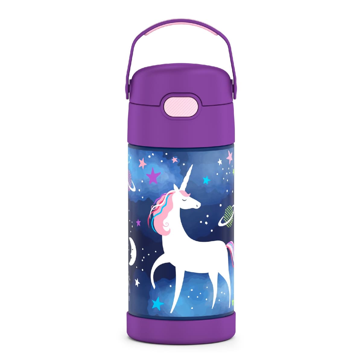 THERMOS FUNTAINER Water Bottle with Straw - 12 Ounce - Kids Stainless Steel Vacuum Insulated Water Bottle with Lid, Animal Presents — view 36