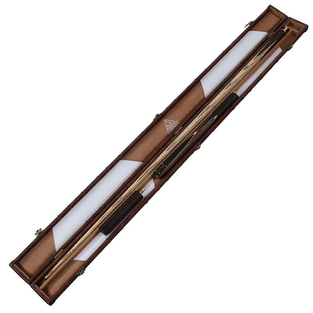 CUESOUL Taco de Snooker Clásico Artesanal 57 Inches 18 oz de Palo de Rosa con Unión 3/4 - Estuche Protector de Cuero Sintético, Culata de Palo de Rosa, Punta 9,5 mm Juego de Tacos de Snooker — view 8