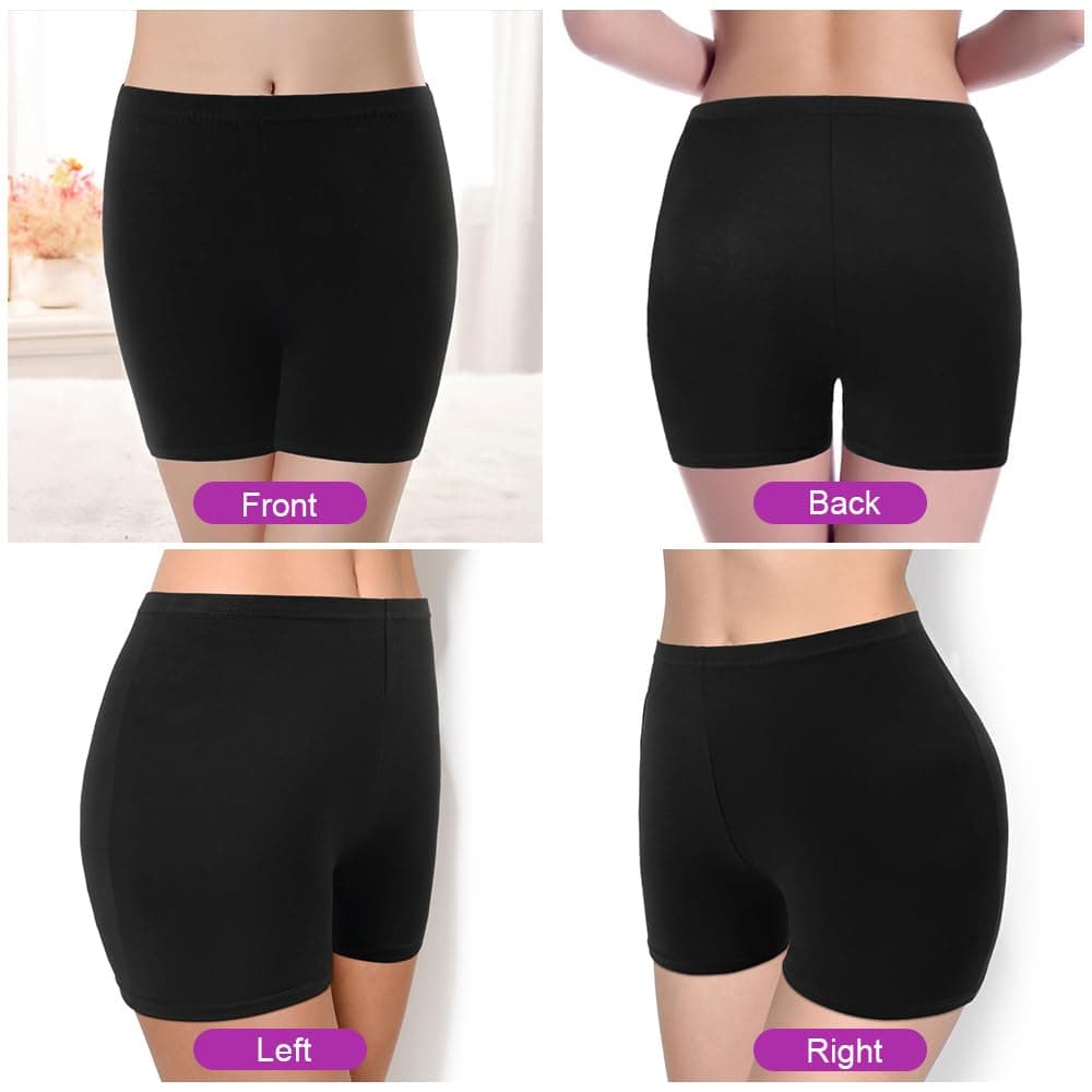 AOOWU Pantalones Corto de Danza para Niñas, 3 Piezas Pantalones Cortos de Ballet para Niños, Short Pantalones de Gimnasia Ballet Niños con Cintura Elástica para 9-10 Años (140CM) — view 5