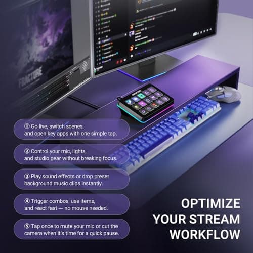 FIFINE AmpliGame Stream Controller with 15 Macro Keys, Streaming Keyboard with Trigger Actions in OBS/Twitch/YouTube/Streamlabs, Shortcut Buttons Keypad Works with Mac and PC-D6 — view 4