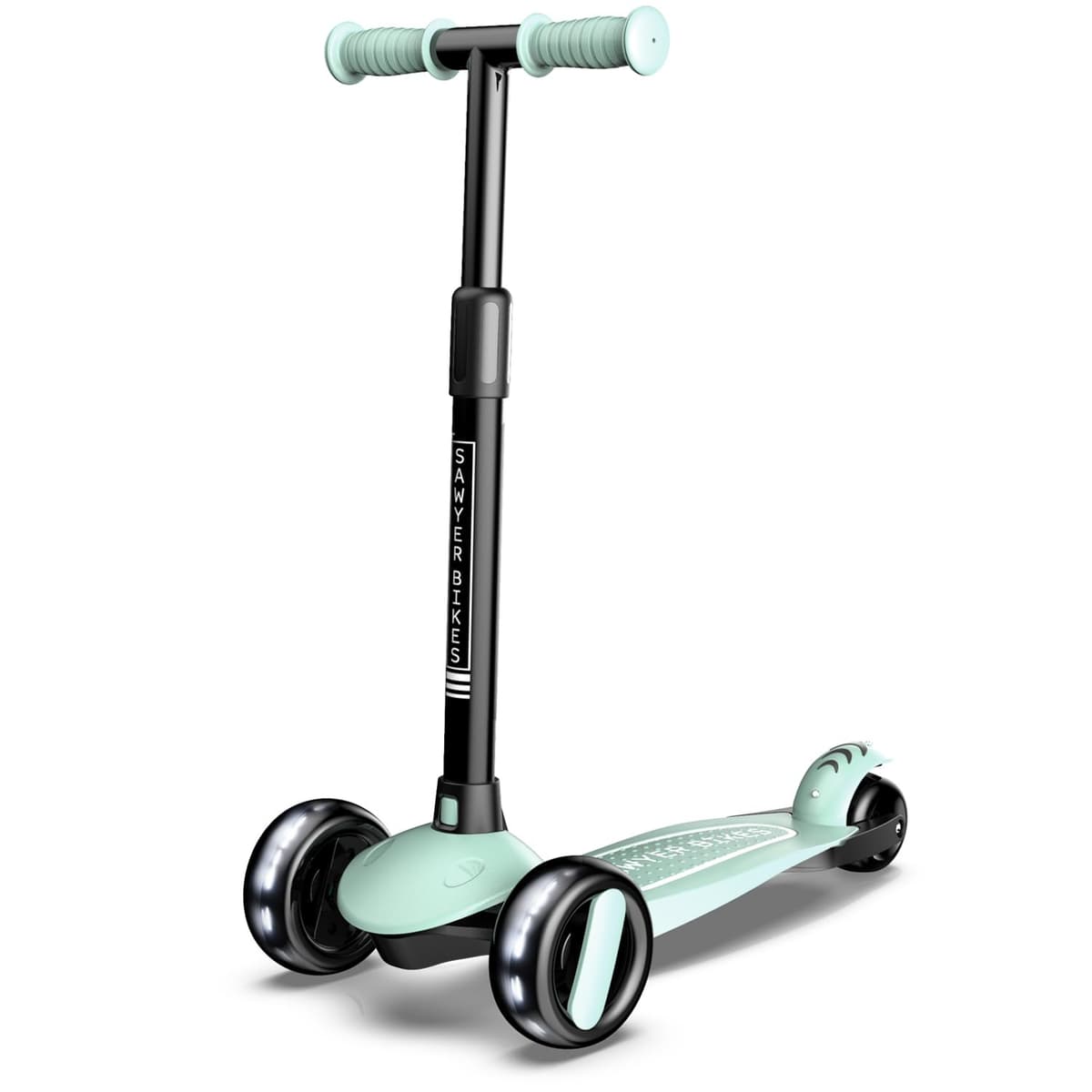 Sawyer Bikes - Patinete Ajustable Ruedas LED - Niños 2 a 8 Años