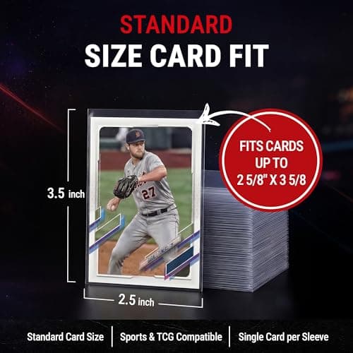 Ultra Pro Soft Card Sleeves 2-5/8 inch X 3-5/8 inch, Ultra Clear (100Count) — view 4