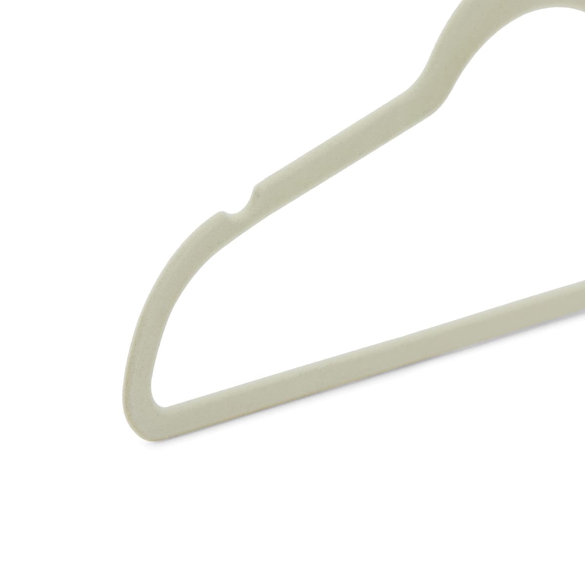 Amazon Basics Perchas de Terciopelo para Trajes - Paquete de 50, Marfil — view 4