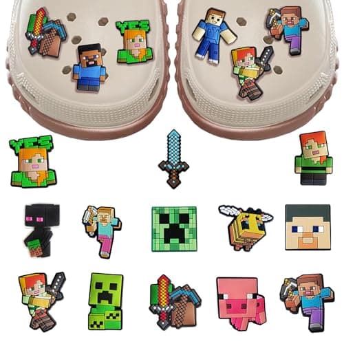 30Pcs Mini Game Shoe Charms, Cute Video Game Charms Themed Shoe Decorations for Boys, Girls, Fans Party Favors, Gifts for Teens — view 5