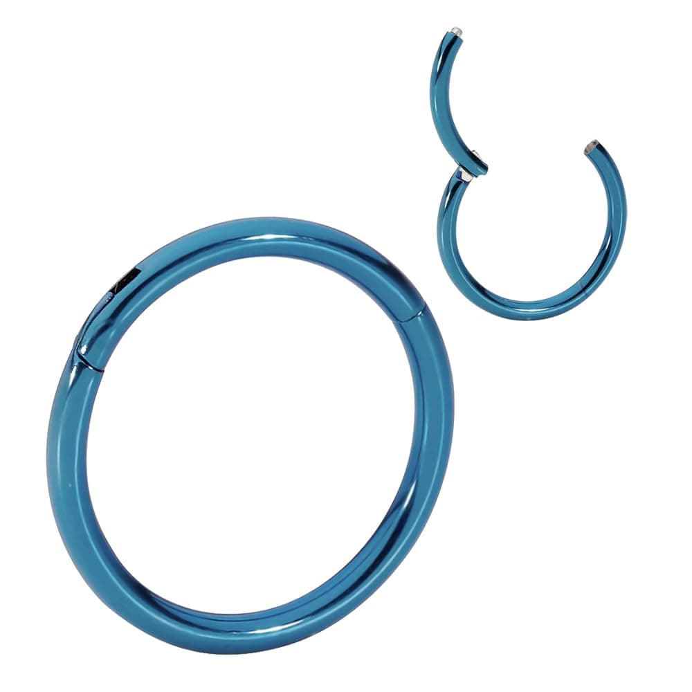 365 Sleepers Acero quirúrgico 316L Unisex Septum Tragus Helix Segmento con bisagras Nariz Labio Anillo Pendientes de aro Joyería para piercing corporal 20G 18G 16G 14G 12G 10G 8G 6G — view 14