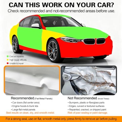 BCNNQS-X Car Dent Remover Tool for Car, Car Dent Puller Kit Auto Body Dent Remove, Suction Cup for Car Dent Repair Kit, Car Dent Removal Kit Body Repair Dent Removal Tools (4.7 inch) — view 5