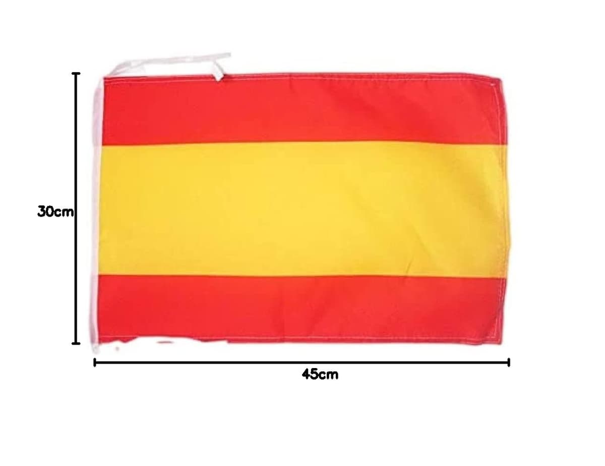 AZ FLAG Bandera de ESPAÑA SIN Armas 45x30cm - BANDERINA ESPAÑOLA SIN Escudo 30 x 45 cm cordeles — view 4