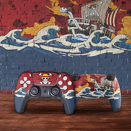 One Peice Custom PS-5 Controller Wireless compatible with Play-Station 5 Console by BCB Controllers | Proudly Customized in USA with Permanent HYDRO-DIP Printing (NOT JUST A SKIN) — view 6