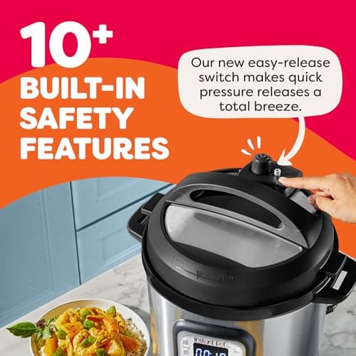 Instant Pot Duo 7-in-1 Electric Pressure Cooker, Slow Cooker, Rice Cooker, Steamer, Sauté, Yogurt Maker, Warmer & Sterilizer, Includes App with Over 800 Recipes, Stainless Steel, 8 Quart — view 4