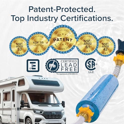 Camco Tastepure RV Water Filter - GAC & KDF Filtration - Made in the USA — view 5