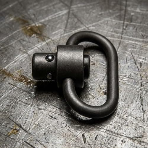 Shapakine QD Sling Swivel - 1.25 Inch Heavy Duty Steel Quick Detach Mounts for Two Point Slings, Outdoor & Sports Gear Accessories - Matte Black — view 4