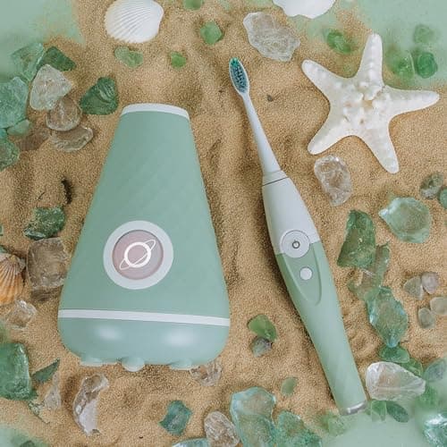 Tao Clean UV Sanitizing Sonic Toothbrush and Cleaning Station, Electric Toothbrush, Dual Speed Setting, Seaglass Green — view 2