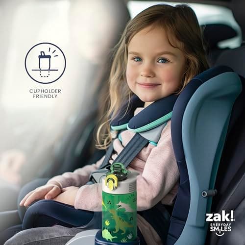 Zak Designs Sage Marvel Spider-Man Water Bottle For School or Travel, 16oz Durable Plastic Water Bottle With Straw, Handle, and Leak-Proof, Pop-Up Spout Cover (Spidey and His Amazing Friends) — view 8