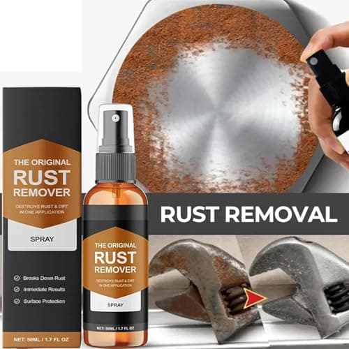Remover Spray for Metal, 2026 Upgrade Multipurpose Rust Stain Remover, Heavy Duty Metal Cleaner,Fast Acting Heavy Duty Rust Dissolver for Cars, Tools, Bolts & More — view 2