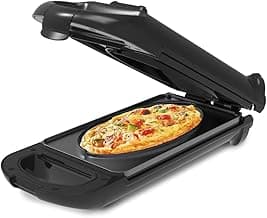 Drew&Cole 5 Minute CleverChef - 700W - Non-Stick Multicooker - Great for Steaks, Omelettes, Toasties, Pizzas & Dessert Maker - Free Recipe App - Quick Meals - Cool-Touch Handle & Auto Temp Sensor