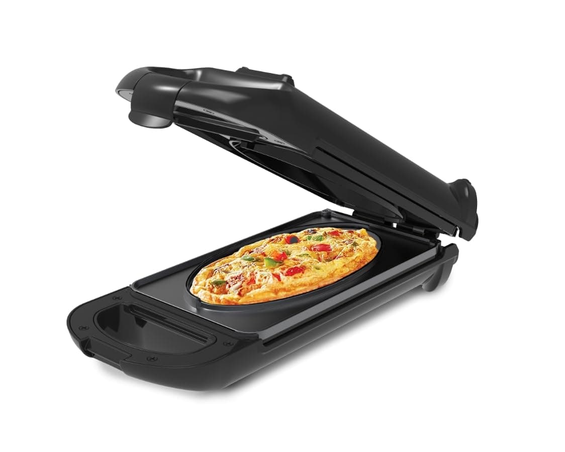 Drew&Cole 5 Minute CleverChef - 700W - Non-Stick Multicooker - Great for Steaks, Omelettes, Toasties, Pizzas & Dessert Maker - Free Recipe App - Quick Meals - Cool-Touch Handle & Auto Temp Sensor