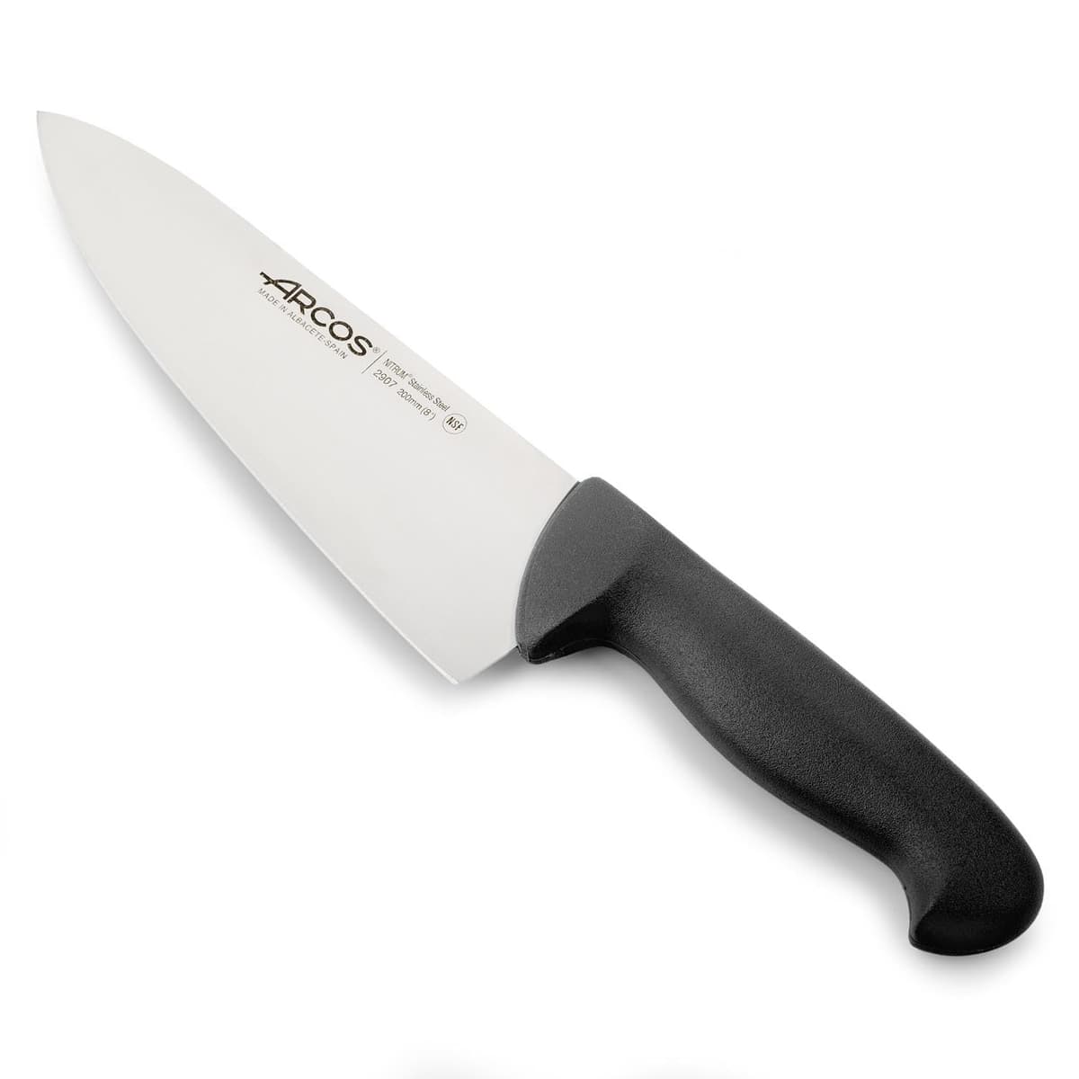 Arcos Serie 2900 - Cuchillo Santoku con Alveolos - Hoja de Acero Inoxidable Nitrum de 180 mm - Mango inyectado en Polipropileno Color Rojo — view 33