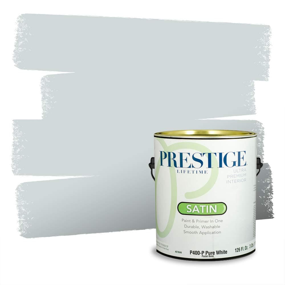 PRESTIGE Paints Interior Paint and Primer In One, 1-Gallon, Semi-Gloss, Comparable Match of Valspar* Dewdrop* — view 1571