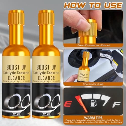 2Pcs Upgraded Catalytic Converter Cleaner, Catalytic Converter Cleaner Kit, Fuel System Treatment Oil Additive, Auto Parts Engine Cleaner, Exhaust System Pipe Carbon Removal Cleaner — view 4
