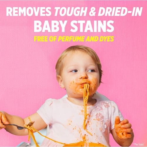OxiClean All-Purpose Baby Enzyme Stain Remover Powder for Cloth Diapers, Bedding, Blankets, and Upholstery - Colour Safe, Chlorine Bleach, Fragrance Free, 1.36 kg