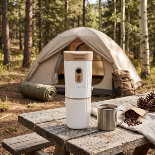 Jelquix Portable Coffee Maker with Grinder 7 Settings — view 3