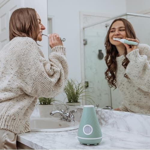 Tao Clean UV Sanitizing Sonic Toothbrush and Cleaning Station, Electric Toothbrush, Dual Speed Setting, Seaglass Green — view 3