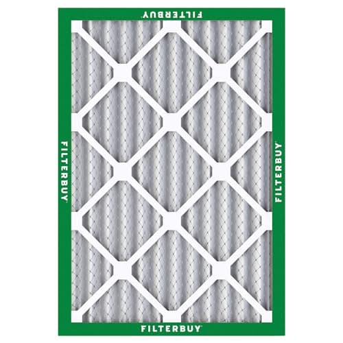 Filterbuy 16x20x2 Air Filter MERV 8 Essential Dust & Allergy Defense (12-Pack), Electrostatic Pleated HVAC AC Furnace Filters Replacement, Made in USA (Actual Size: 15.50 x 19.50 x 1.75) — view 8