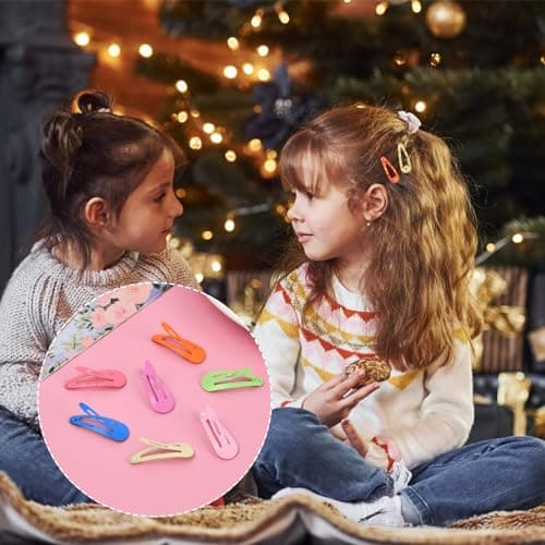 30 Pcs Cute Snap Hair Clips for Baby Girls & Toddlers – 3 cm Mini Metal Barrettes Hair Accessories, Non-Slip Grip, Assorted Colorful Hairpins for Fine Medium Hair, Perfect for Everyday & Party Styles — view 3