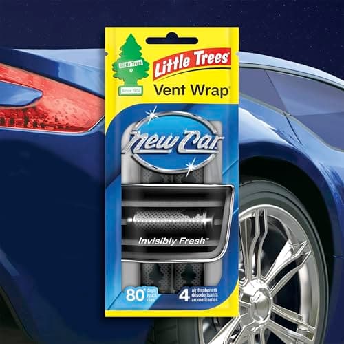 LITTLE TREES Car Air Freshener. Vent Wrap Provides Long-Lasting Scent, Slip on Vent Blade. New Car Scent, 16 Air Fresheners — view 3
