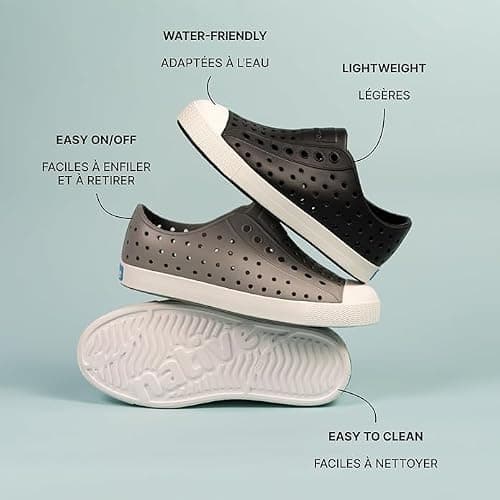 Native Shoes Unisex-Kids Jefferson Sneakers, Aquarius Blue/Shell White, 4 Toddler — view 5