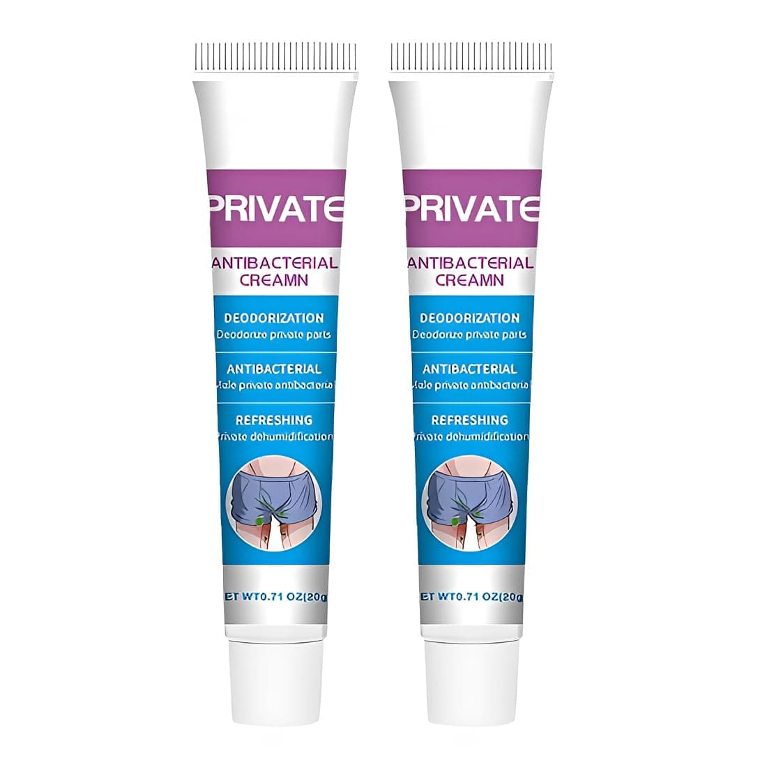 RGKY 2 Unidades Crema de Higiene Íntima para Hombres | Hidrata y Refresca la Zona Íntima | Fórmula Suave para el Cuidado Diario