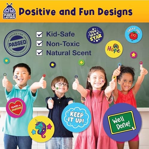 PURPLE LADYBUG 1260 Scratch and Sniff Stickers for Kids - Reward & Motivational Stickers - Smelly Stickers Teacher Must Haves for Classroom Essentials — view 7