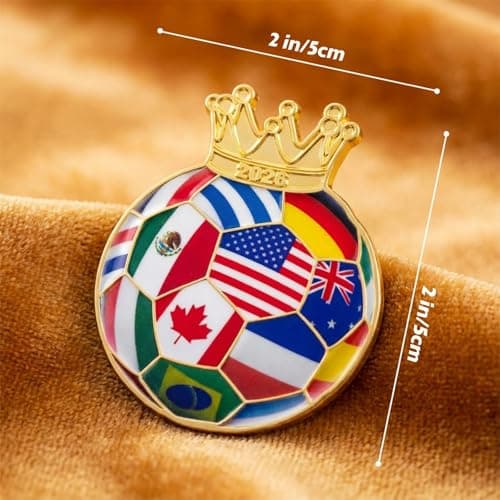 Exun Soccer Fan Gift Basket Set 2026 – 9 Piece Sports Accessories Bundle with Stainless Steel Tumbler, Towel, Keychain, Hat, Wristband & Metal Pin – Triple Nation Flag Design, World Soccer Lover Gift — view 3