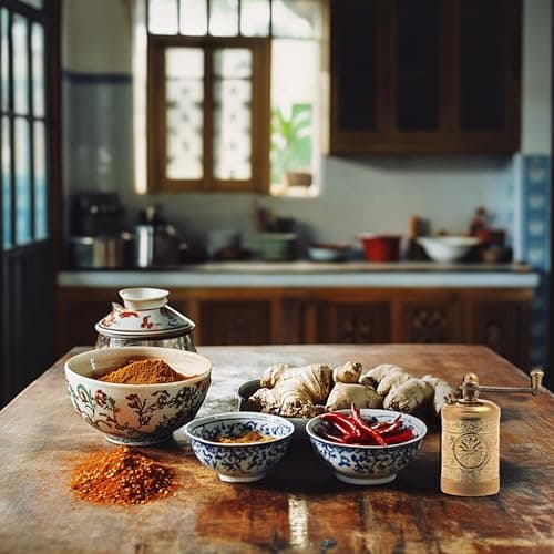 LaModaHome Vintage Mini Antique Copper Grinder for Salt and Pepper, Turkish, Greek, Arabic Coffee Beans, Spices, Herbs Mill, Manual Kitchen Accessories for Home, Restaurant, Farmhouse, Gift - Gold — view 2