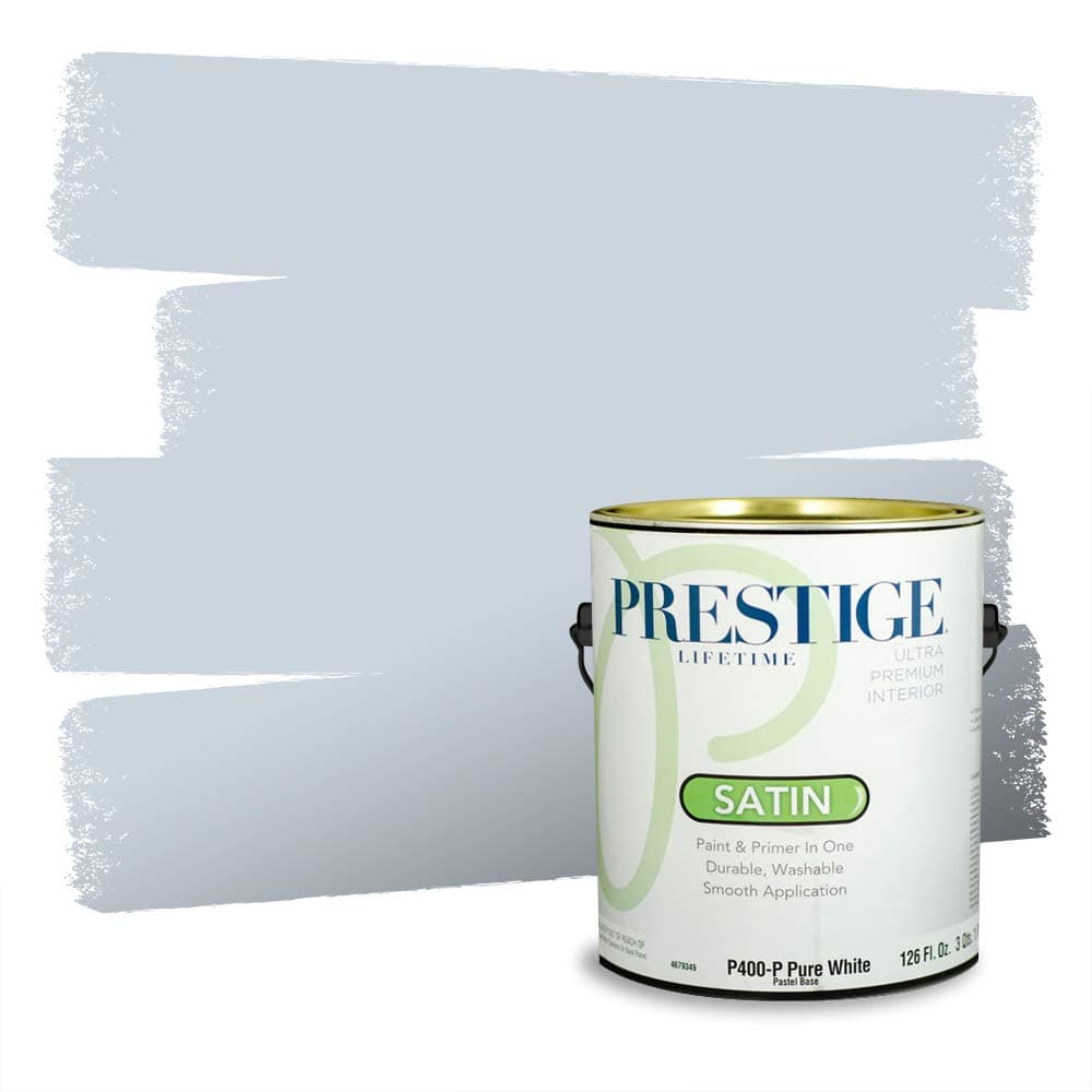 PRESTIGE Paints Interior Paint and Primer In One, 1-Gallon, Semi-Gloss, Comparable Match of Valspar* Dewdrop* — view 703