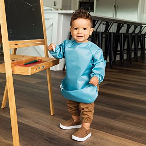 Tiny Twinkle - Full Sleeve Bib 2pk - Slate, Olive 6-24M — view 2