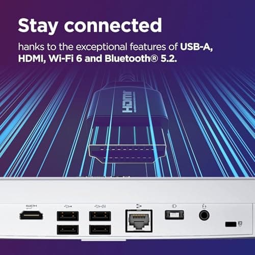Lenovo 24" FHD All-in-One Desktop Computer - 16GB RAM - 512GB SSD - Intel 13th 8 Cores i3 CPU (Beat 11th i5) - Keyboard and Mouse - Windows 11 - Office 365 for The Web — view 3